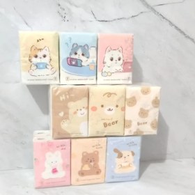 Resim Sevimli Figürlü Çocuk Mendili 9'lu Paket 