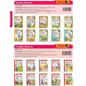 Resim Masal Çantası 100 Temel Eserden Seçilmiş 40 Kitap - 1. ve 2. Sınıflar İçin- Ema Çocuk 
