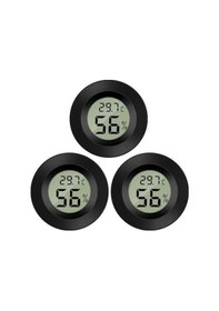 Resim Ganzhoushop Test Termometre Sıcaklık Nem Mini Lcd Dijital Cihazı 3x Ultra Hassas Ölçüm Aleti 