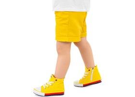Resim Kiko Kids Tinna Bağcıklı Erkek Çocuk Boğazlı Keten Spor Ayakkabı Sarı 