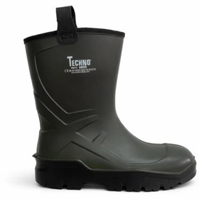 Resim thermoking PU Kısa Çizme - İçi Yünlü - Kaymaz Taban - Alaska - Haki 