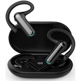 Resim Yaozixa Siyah İş Kol Saati Bluetooth 5.2 Kulaklık: Gürültü Engelleme Mikrofonu, 600mah Şarj Kutusu Ve Dijital Gösterge 