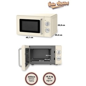 Resim Kumtel HM-10 20 LT Retro Mikrodalga Fırın 