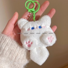 Resim Silver1 Karikatür Küçük Hediye Peluş Bebek Kolye Anahtarlık Çanta Kolye Aksesuarları (Yurt Dışından) 