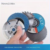 Resim 6 Adet 3 İnç (75 mm) Yapıştırılmış Korund Testere Bıçakları - Orta Taneli Alüminyum Alaşımlı Diskler, Pnömatik Makineler İçin, Montaj Gerekmez, Dayanıklı ve Hassas Kesim 