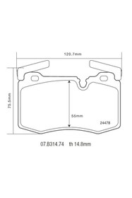 Resim Brembo Set Past Mını Jcw 07.b314.74 