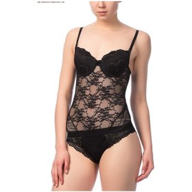 Resim Nbb 4528 Kadın Sütyen Kaplı Dantel Babydoll 