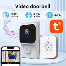 Resim Ucuzcu Market Kablosuz Wifi Kapı Zili (Cep Telefon İle Uzaktan İzleme + Çift Yönlü Ses) 