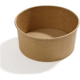 Resim 550 Cc Kraft Yuvarlak Salata Kasesi 50 Adet 