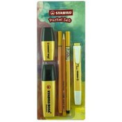 Resim Stabilo Fosforlu Kalem Tek Renk Pastel Set 6 Lı Sarı 70/144-6 