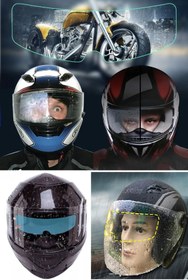 Resim AfterTimes Motosiklet Kaskı İçin Yağmur Kaydırıcı Şeffaf Bant Su Birikintisi Olmadan Küçük Bant 