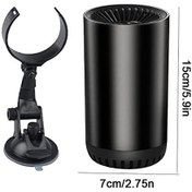 Resim Springsun Taşınabilir Araba Isıtıcısı, 2'si 1 Arada Isıtma Ve Soğutma Hızlı Araba Isıtıcı Buz Çözücü, 150w 12v Ön Cam Buz 