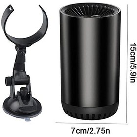 Resim Springsun Taşınabilir Araba Isıtıcısı, 2'si 1 Arada Isıtma Ve Soğutma Hızlı Araba Isıtıcı Buz Çözücü, 150w 12v Ön Cam Buz 