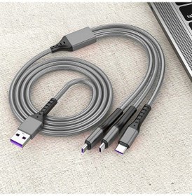 Resim Powermaster Pm-26335 3 In 1 Gümüş 1.2 Metre Şarj Kablosu 1 Adet 