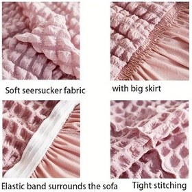 Resim Upmall Bürümcük Koltuk , Çekyat Örtüsü, Kılıfı 3311 Pembe 