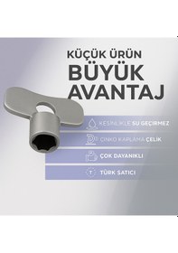 Resim Radyatör Purjör Anahtarı Petek Havlupan Hava Alma Ve Purjör Açm 