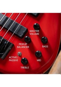 Resim Cort C4 Deluxe Bk Bas Gitar 4 Telli Aktif - Siyah 