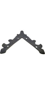 Resim Ne Lazım Bana Antika Tarz Dekoratif Pirinç Köşe Gönye - Üst, 133X133 Mm, Oksit 