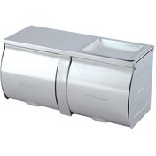 Resim Omnipazar Xinda GS210W1 Mat İkili Wc Kağıt Dispenseri Paslanmaz Çelik 