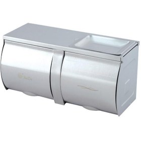 Resim Omnipazar Xinda GS210W1 Mat İkili Wc Kağıt Dispenseri Paslanmaz Çelik 