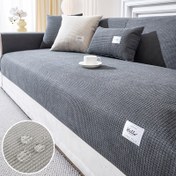 Resim 1 adet Pet Dostu ve Kaymaz Koltuk Örtüsü - Dayanıklı Polyester Kordbezi, Makinede Yıkanabilir, Tüm Mevsimler İçin Kullanılabilir, Gri, Beyaz ve Bej Renklerde Mevcuttur, Tüm Koltuk Boyutları İçin Mükemmel, Modern Stil | Dayanıklı Kumaş 