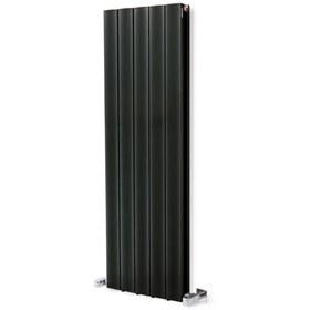 Resim Hammam 900 X 395mm Yüksek Isı Kapasiteli Dekoratif Lilac Dikey Aluminyum Radyatör Antrasit 