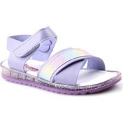 Resim Arzen 4012 Simli Çapraz Bantlı Kız Çocuk Bebe Sandalet Ayakkabı 001 