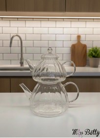 Resim Miss Betty Cam Çaydanlık Şeffaf 