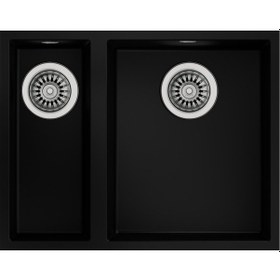 Resim Teka Square 560 Tg Granit Eviye Black 