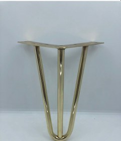 Resim Karakoçaksesuar Metal, 3 Mil 18x12x12 Gold Berjer, Koltuk, Mobilya Ayağı (4 Adet 