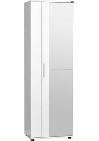 Resim Porto 10 Bölmeli 2 Kapılı Aynalı Ayakkabı Dolabı-Beyaz 