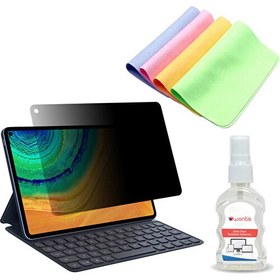 Resim Wontis Apple iPad 9 (MK2N3LL) 10.2 Inç Premium Privacy Darbe Emici 9h Nano Hayalet Film+Temizlik Seti 