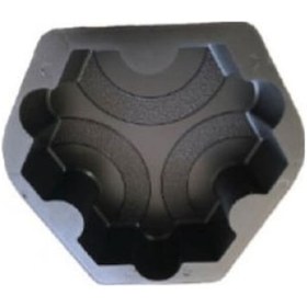 Resim Plastik Parke Taşı Kalıbı Tekli Üçay Taşı (10 Adet) 