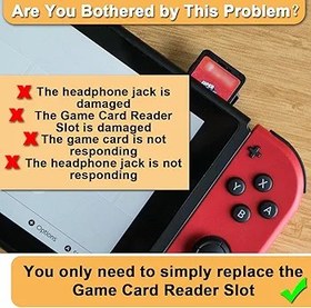 Resim ZHUROUPU Nintendo Switch Lite HDH-001 için anahtar yedek parça gümüş oyun kartı okuyucu kartı, oyun kartuşu yuvası, ana bilgisayar okuyucu, yedek kart okuyucu ve oyun kartı okuyucu yuvası değişimi 