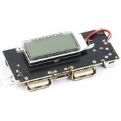 Resim Powerbank Devresi Lcd Ekranlı 5v 1a Dual Usb Çıkış Micro Usb Giriş Lityum Lion 18650 Pil Şarj Mobil 
