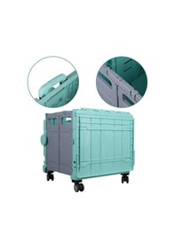 Resim Ayt Sunup Sn-26968 Katlanabilir Market Pazar Kamp Tekerlekli Alışveriş Arabası 60 Kg Kapasiteli Çanta 