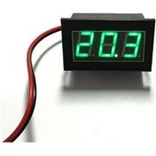 Resim Robodünya-0.56" 0-30V 3 Kablolu Dc Yeşil Voltmetre 