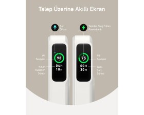 Resim Azurtech Powerbank (10.000 Mah) - FULLTECH - 15W Ultra Hızlı - Beyaz 