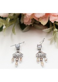 Resim Üçlü Sitrin Taş Sallantılı Set Rose Gold - Gümüş 