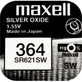Resim Maxell 364 SR621SW 1.55V Saat Pili 