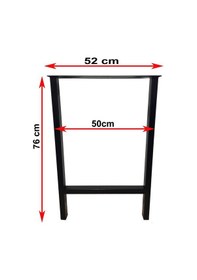 Resim Bin1Fırsatt Masa Ayağı Ev Bahçe Ofis Iş Yeri Kütük Masa Ayağı Metal Ayak 76Cm 