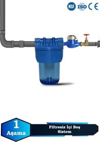 Resim Atlantis Daire Bina Girişi 5 İnch 1 Aşama Su Arıtma Yumuşatma Cihazı(İÇİ BOŞ, FİLTRESİZ SET) 