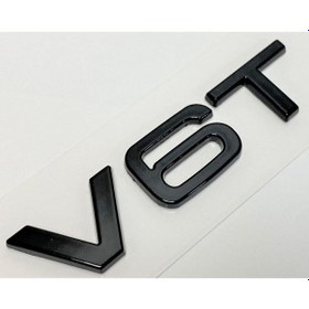 Resim Audi Uyumlu V6t Piano Black Bagaj Yazısı 