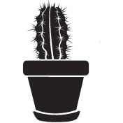 Resim Saksı Çiçeği Kaktüs (Tip 5) 50X85 cm Lcst [lcst] 