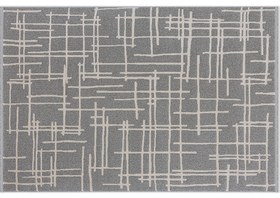 Resim KANYON BUKLELİ MAKİNE HALISI, BEYAZ GRİ, 80X150, 4904L 
