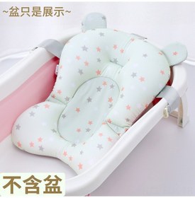 Resim Xindoker Bebek Banyo Şamandırası - Yeşil Yıldız Desenli, Toksik Olmayan Ve Dayanıklı 