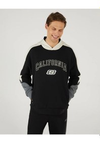 Resim Skechers S242090-001 M Lw Fleece Regular Hoodie Erkek Sweatshirt renkli Çok Renkli 