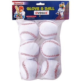 Resim Avessa HRB-72 El Dikişli Deri 6'lı Beyzbol Topu 