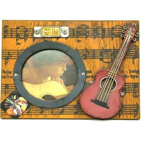 Resim Dekoratif Metal Çerçeve Gitar Dekorlu Vintage Ev Ofis Hediyelik 