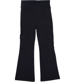 Resim Sisley Kız Çocuk Sport Flare Paça Kargo Cepli Tayt - Siyah / 8-9 Yaş 